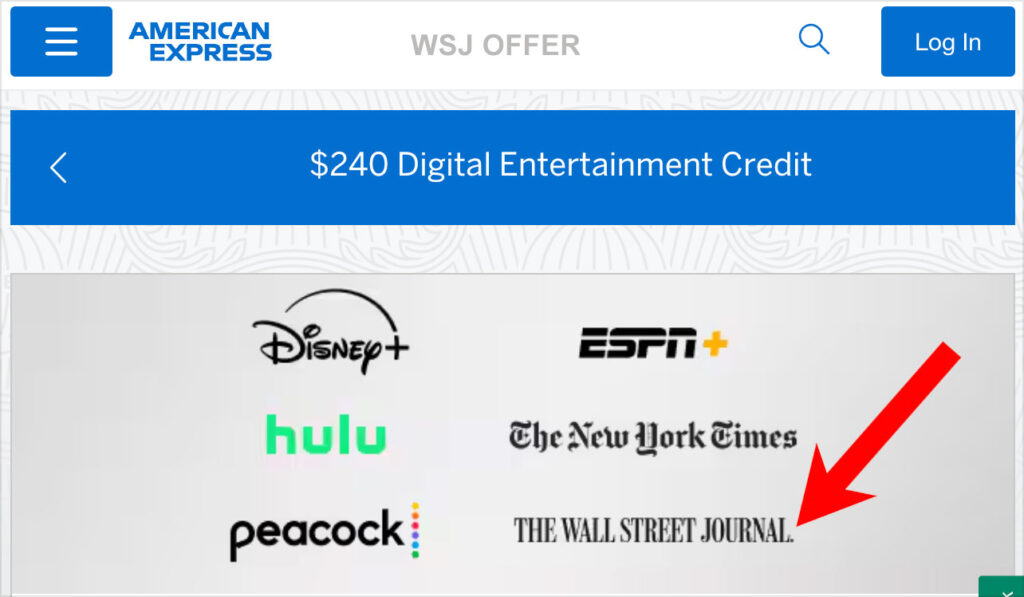 amex wsj credit