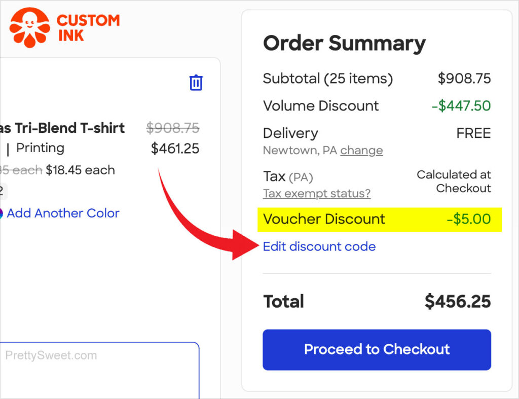 custom ink enter discount code