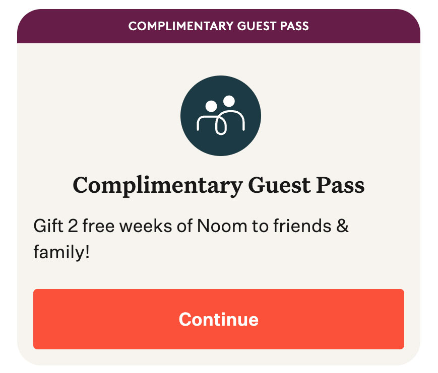 noom 2 weeks guest pass