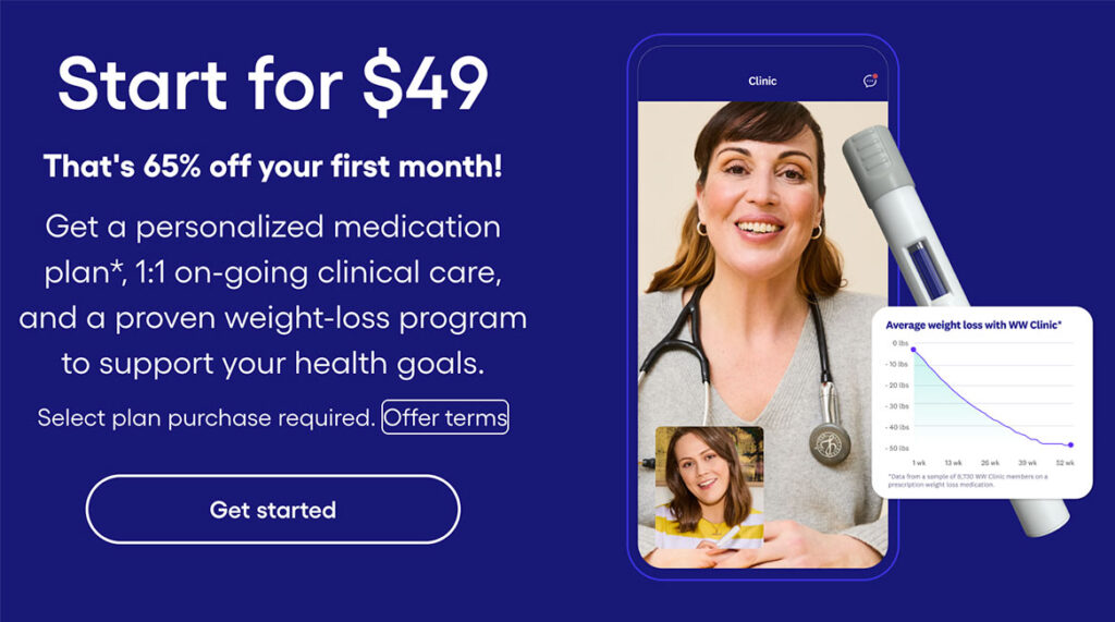weight watchers clinic plan offer