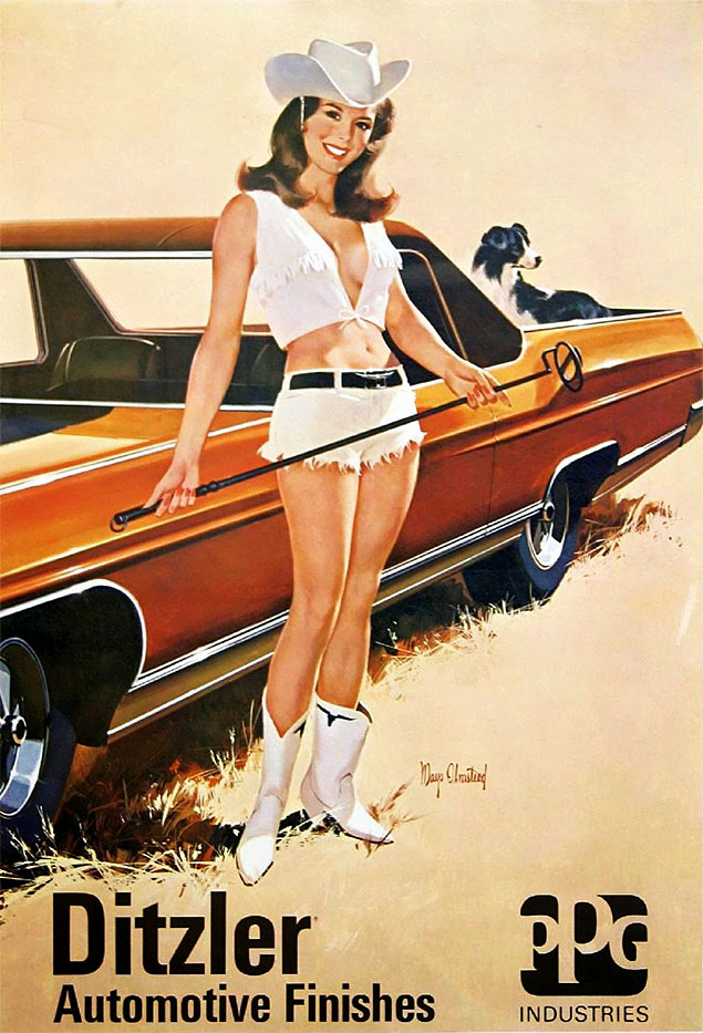 18 Pin Up Girls With Cars | Vintage Napa Ads & Pinup Art