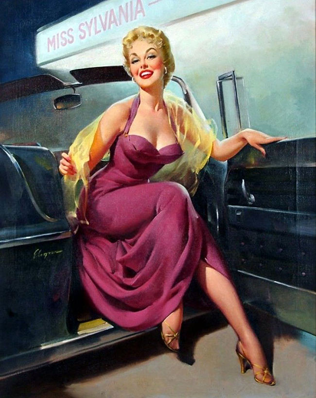 18 Pin Up Girls With Cars Vintage Napa Ads And Pinup Art