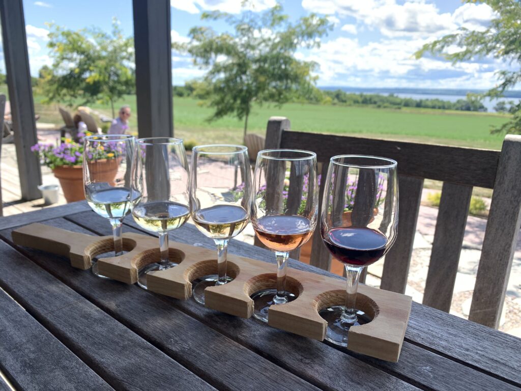 Wine Flight at Zugibe Winery