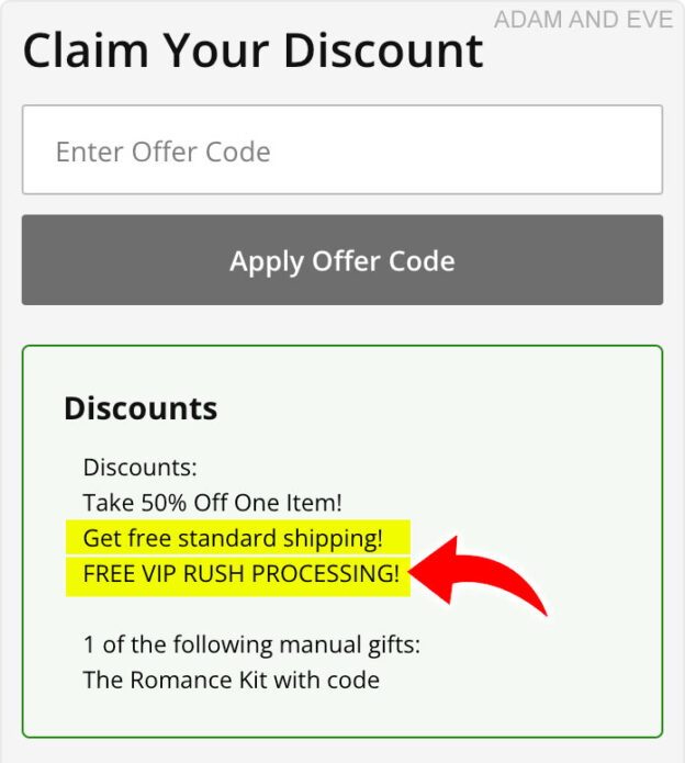 Adam & Eve Discount Codes Free Shipping + 50 Off • 2025
