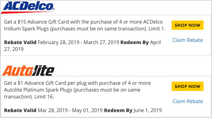 Advance Auto Parts Rebate Offer