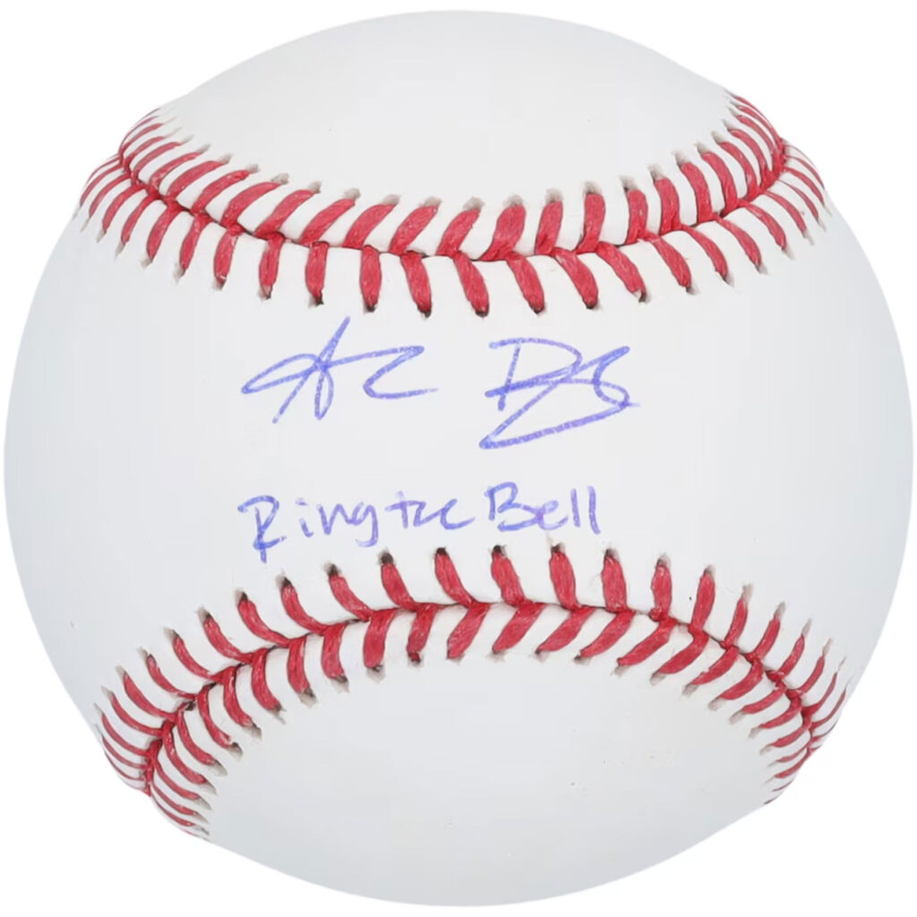 alec bohm autographed baseball ring bell