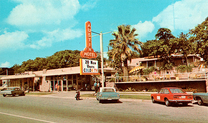 austin motel vintage photo 1950s