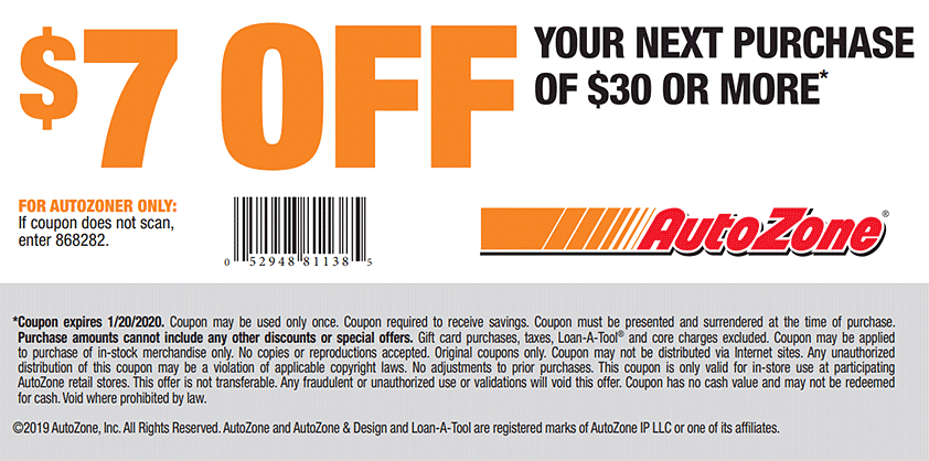 Autozone Rebate Codes