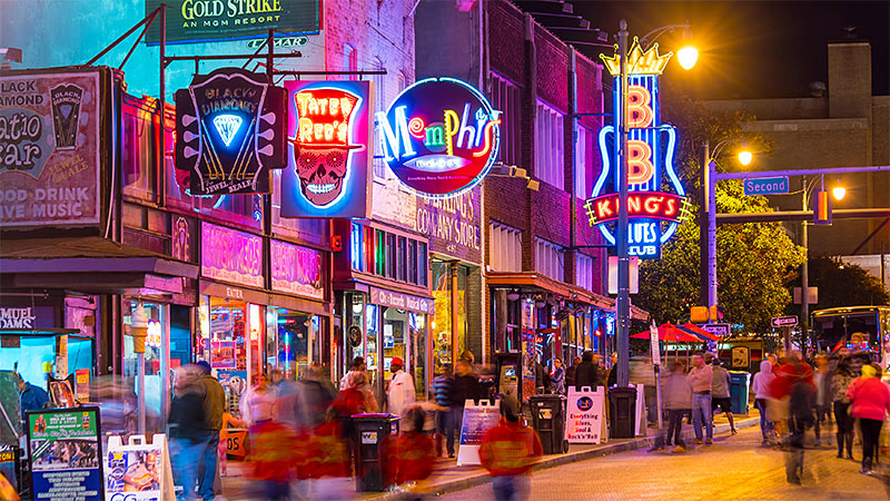 beale street at night