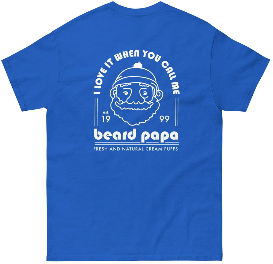 beard papa tshirt screen print
