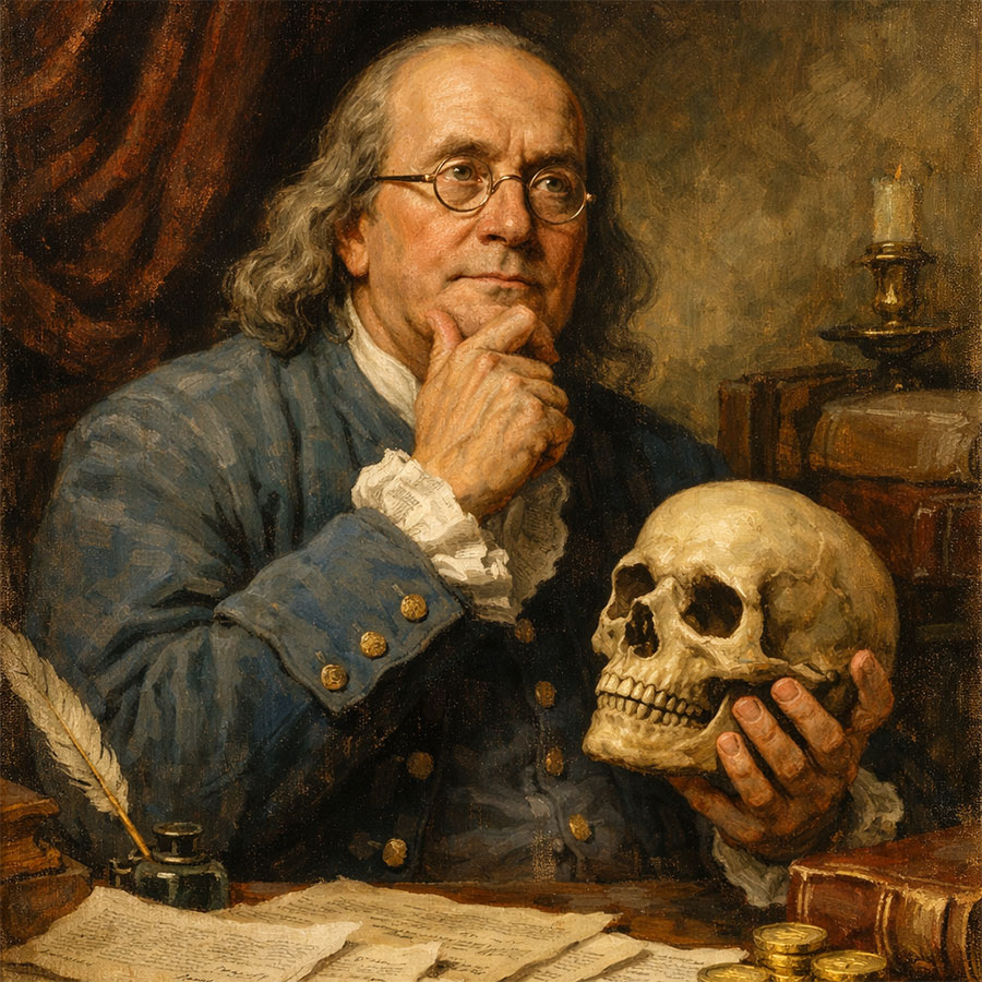 ben franklin death tax quote