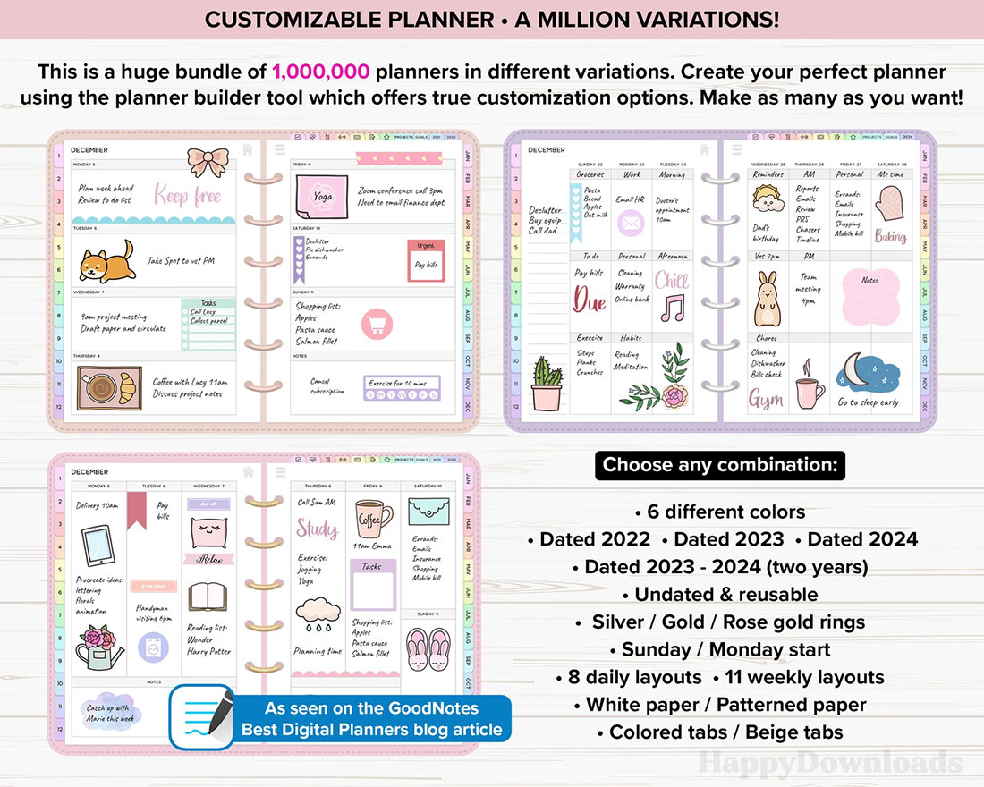 best digital planner on etsy ipad goodnotes