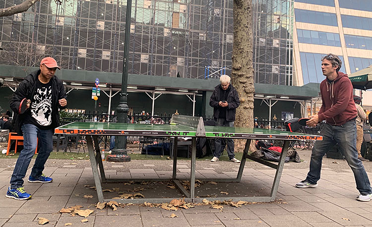 braynt park nyc ping pong