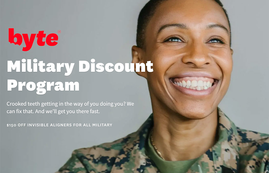 byte discount for military