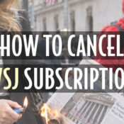 cancel wsj subscription