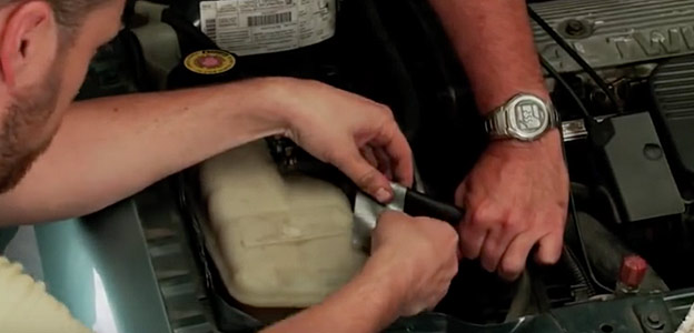 car hose fix duct tape