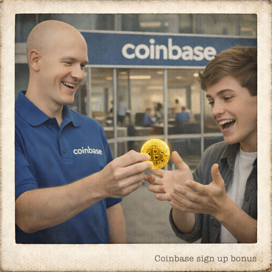 coinbase sign up reward bitcoin