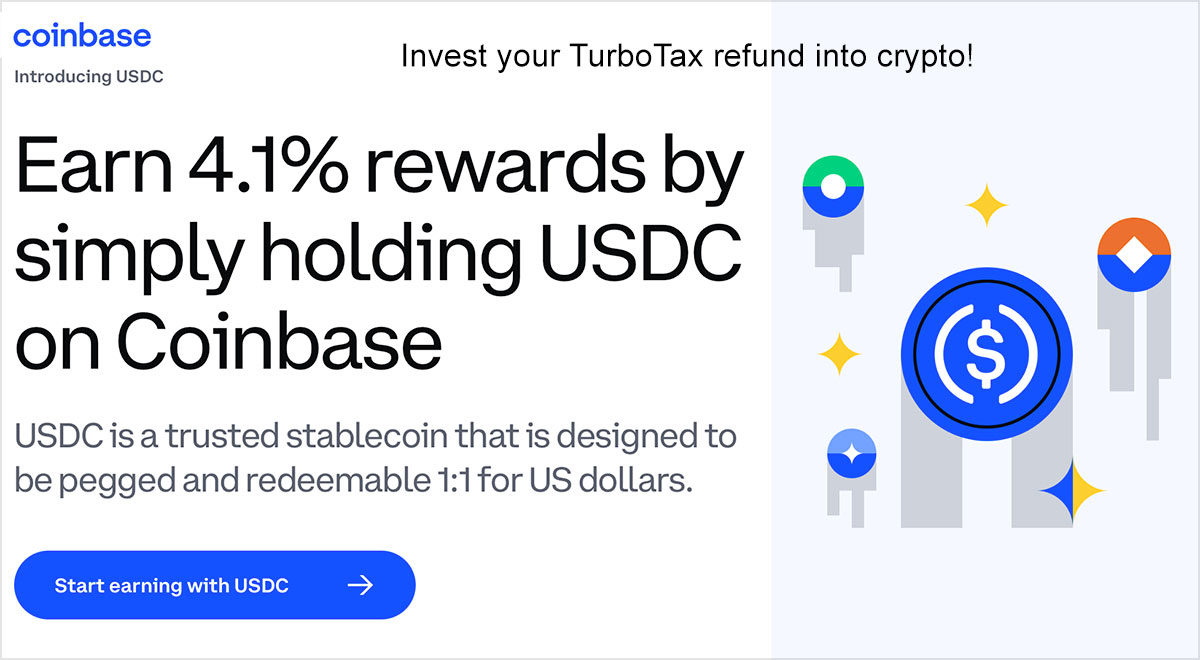 coinbase turbotax invest usd