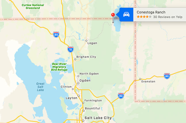 conestoga ranch glamping resort location