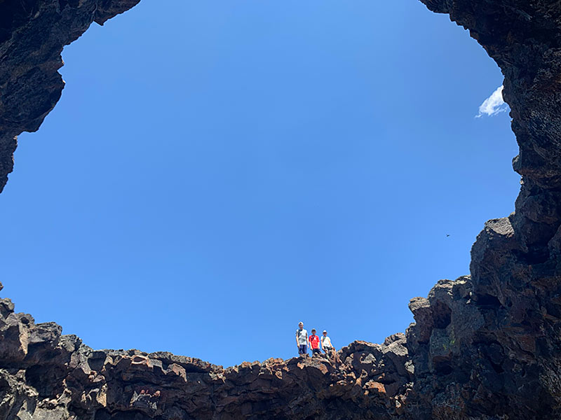 craters of moon lava tube volcano