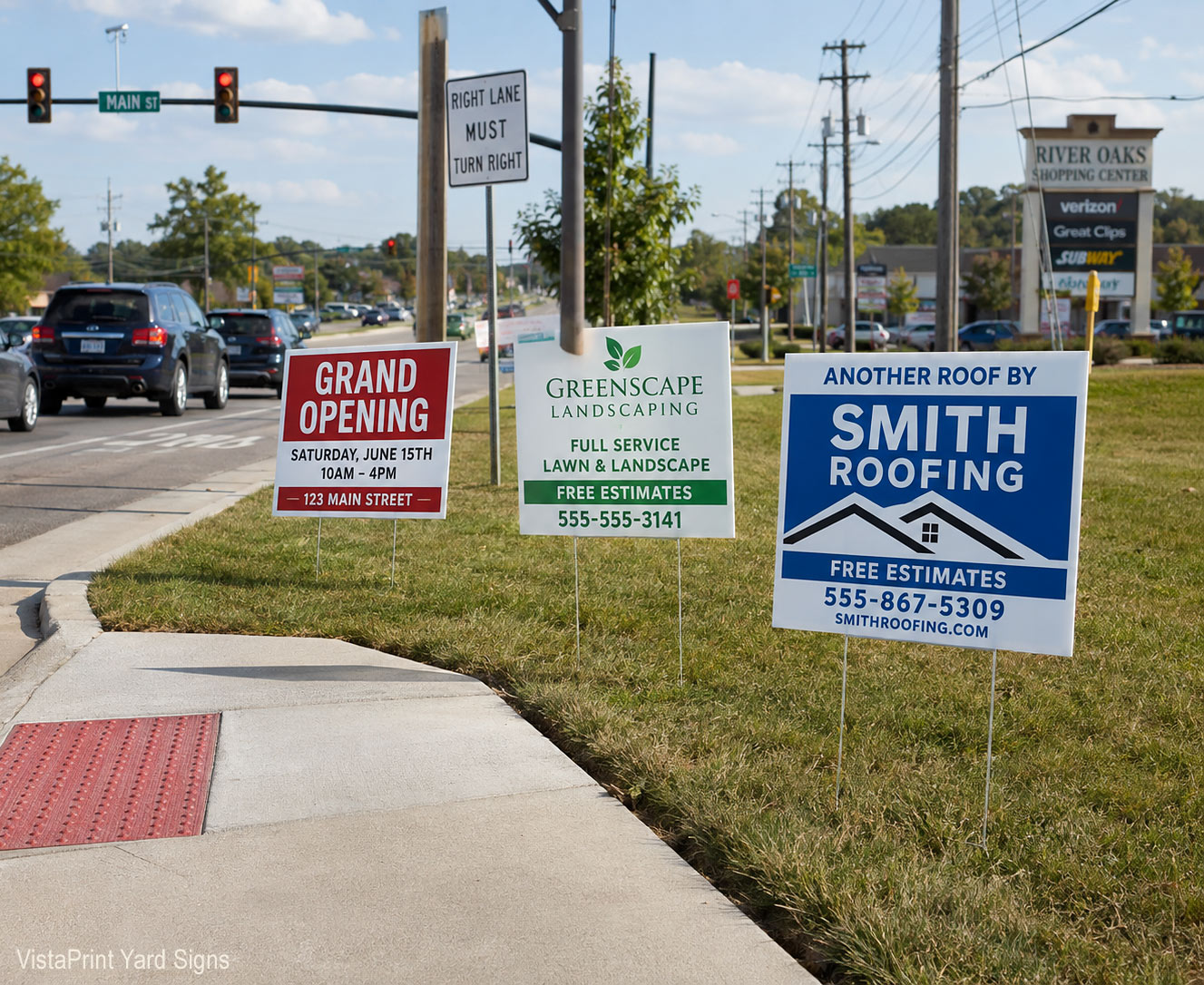custom yard sign locations