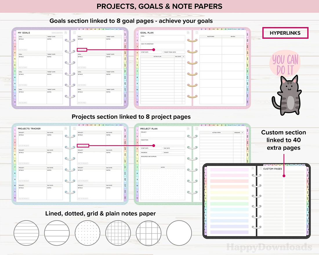 digital planner goodnotes projects