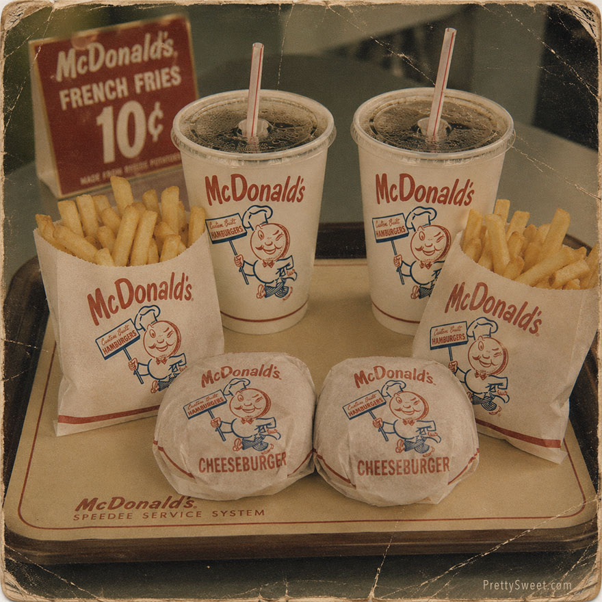 early mcdonalds menu items