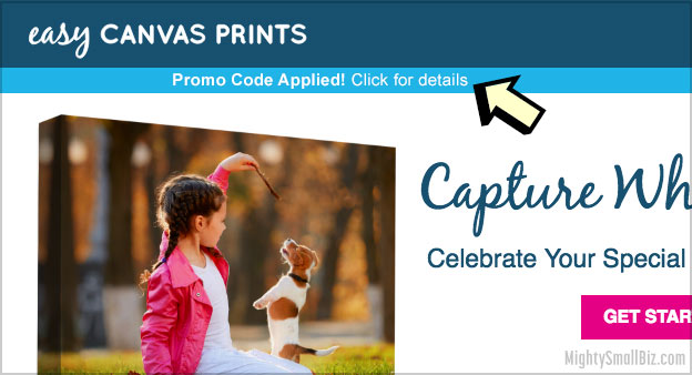 easycanvas prints promo codes