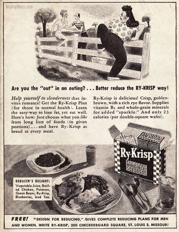 Vintage Fat Shaming Ads From Ry Krisp So Bad