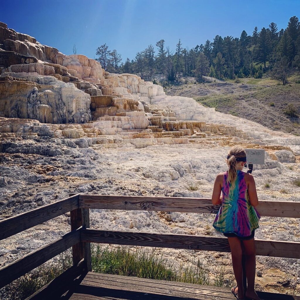 geyser yellowstone boardwalk