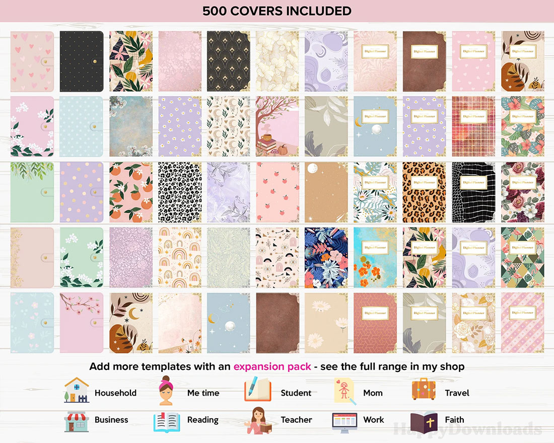 goodnotes planner covers