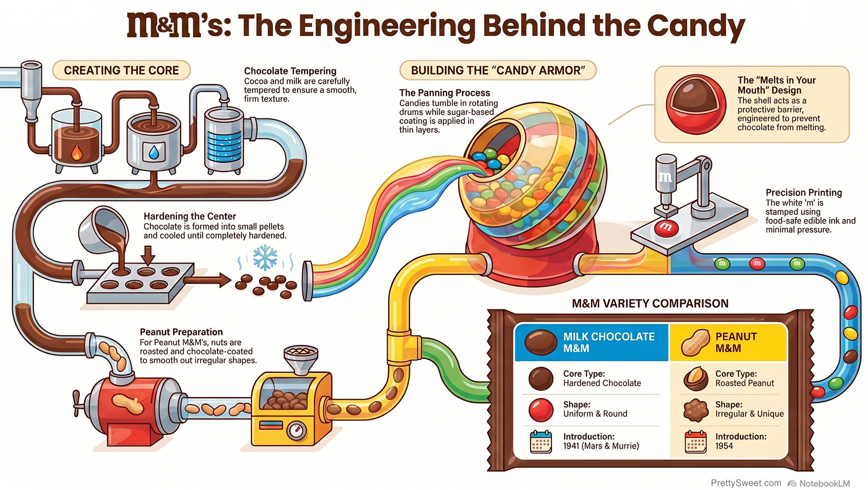 how mms are made infographic