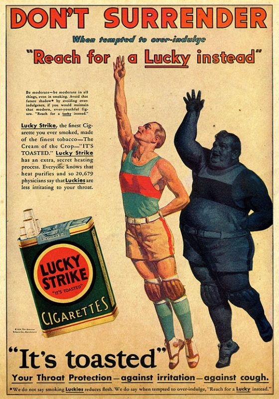 17 Vintage Lucky Strike Ads: 'Smoking Diet' for Weight Loss?