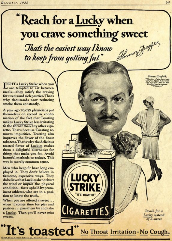 17 Vintage Lucky Strike Ads: 'Smoking Diet' for Weight Loss?