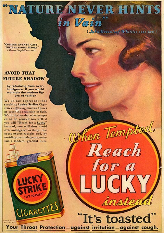 17 Vintage Lucky Strike Ads: 'Smoking Diet' for Weight Loss?