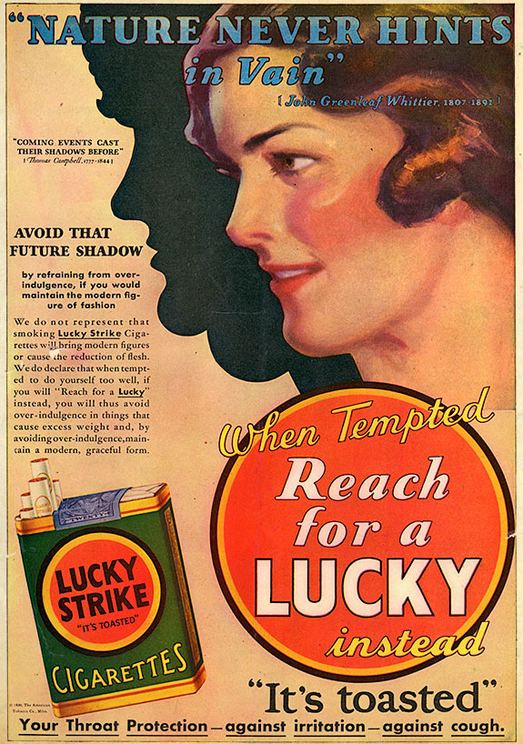 17 Vintage Lucky Strike Ads Smoking Diet For Weight Loss