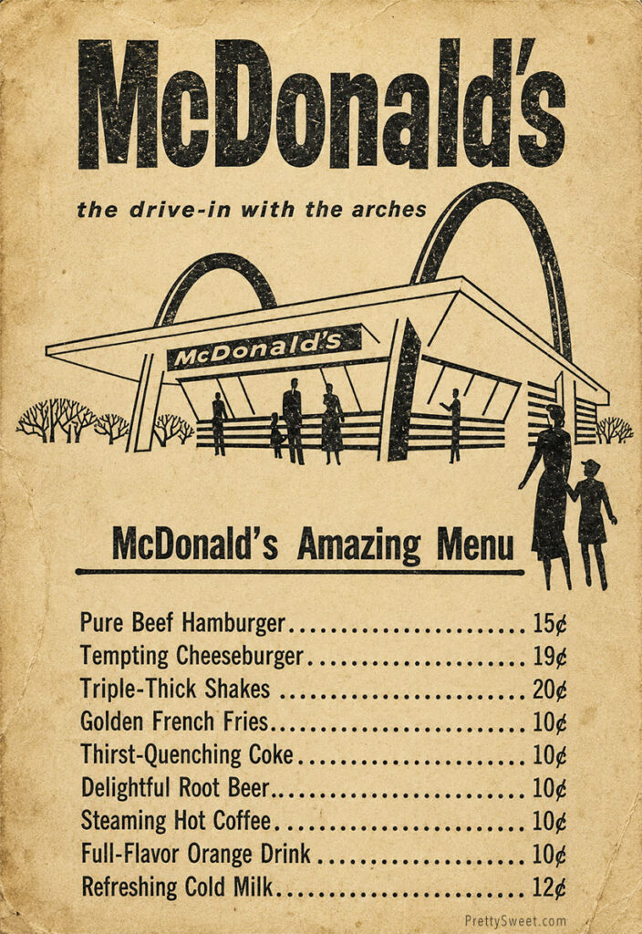 mcdonalds original menu 1955