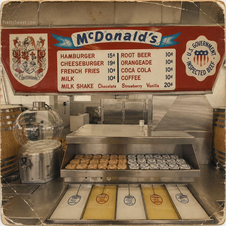 mcdonalds restaurant menu 1950s restaurant