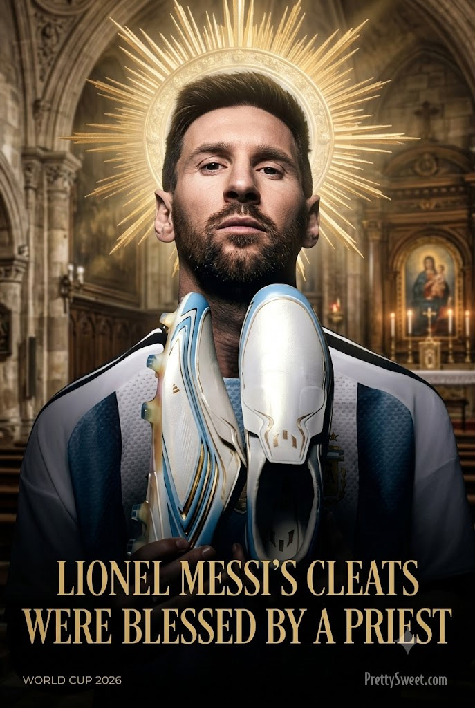 messi cleats blessed