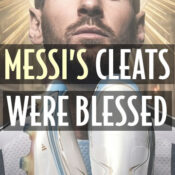 messi cleats blessed priest