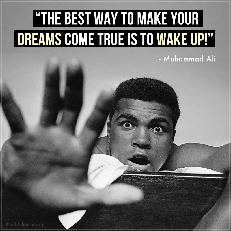 muhammad ali quote dreams