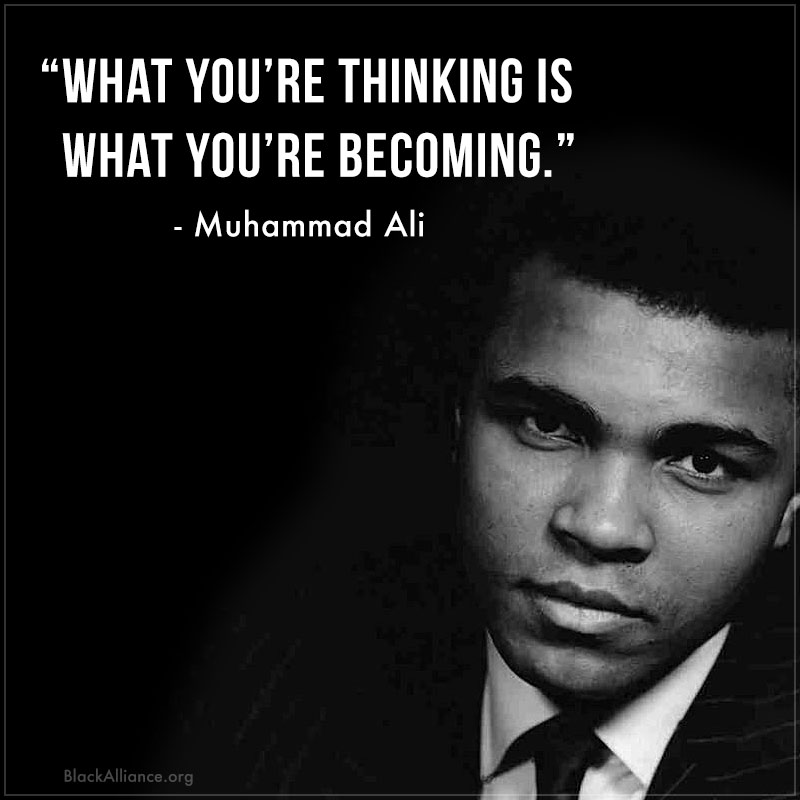 muhammad ali quote thinking