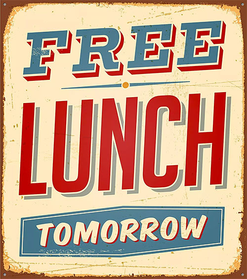 free lunch tomorrow