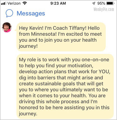 noom coach message app