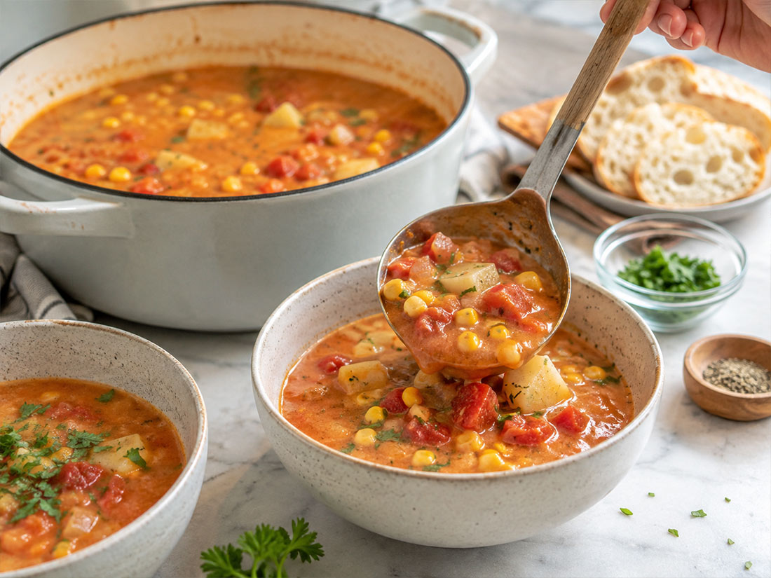 noom tomato corn chowder