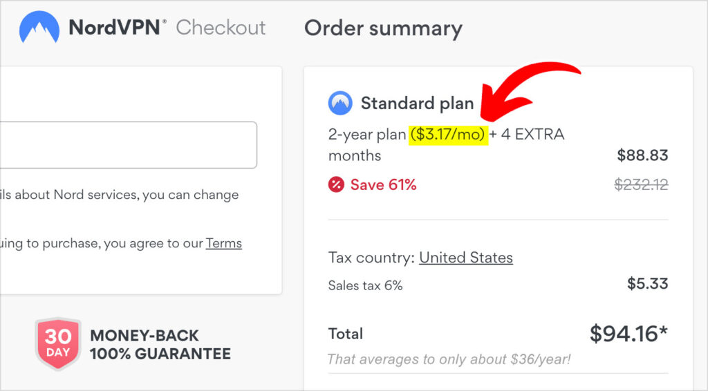 nordvpn $36 per year