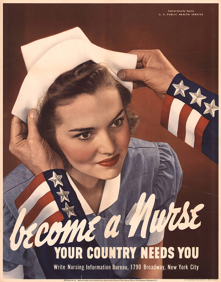 nurse wwii poster