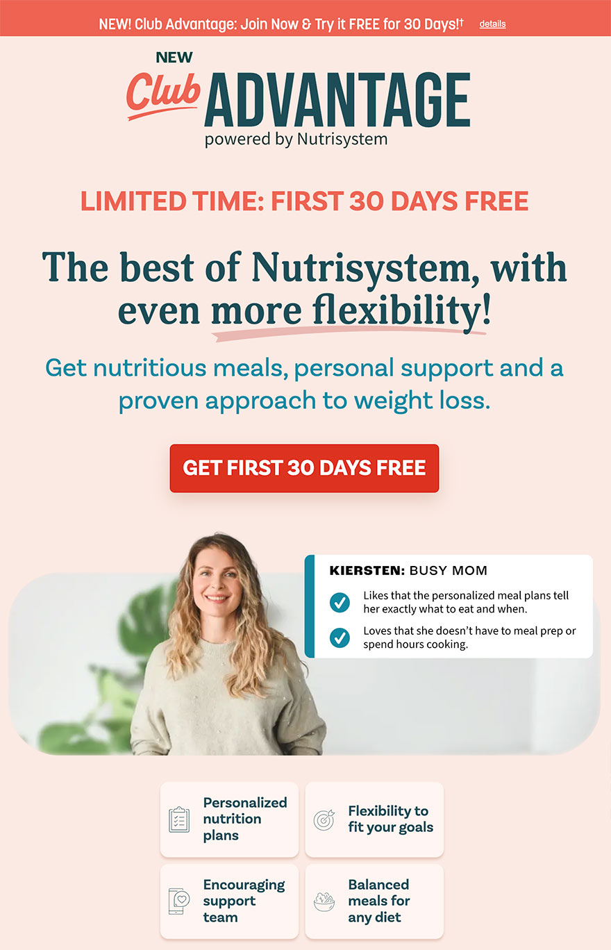 nutrisystem free trial 30 days