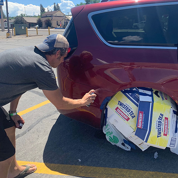 How to Fix Scratches on a Rental Car (In Rural Wyoming!?)