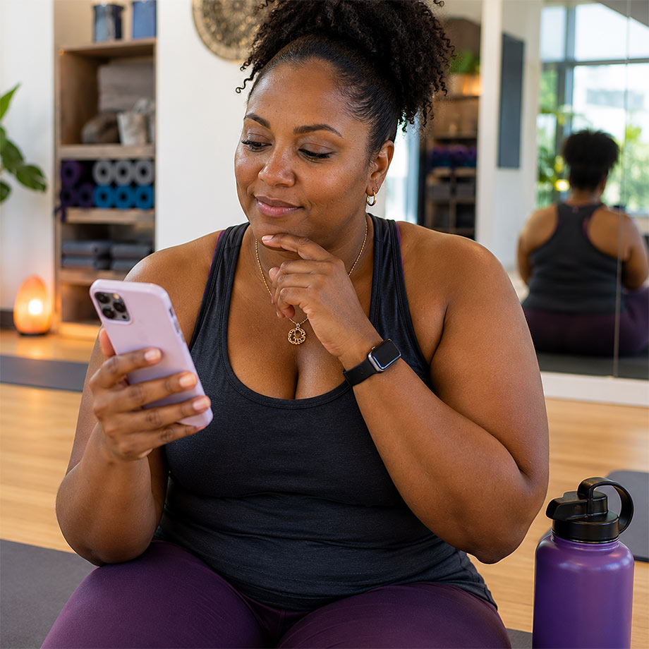 pensive woman weight loss